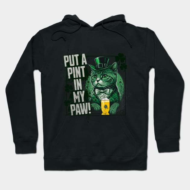 Irish cat st Patrick’s day Hoodie by Polynesian Vibes